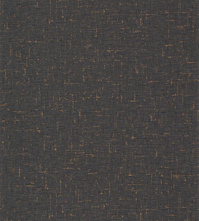 Gaze Metal Wallpaper by Caselio Noir Cuivre