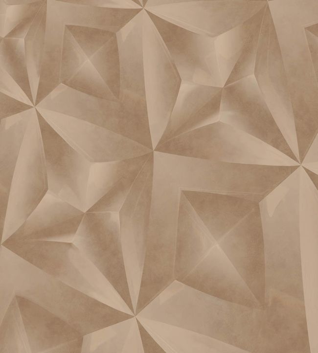 Geo Diamond Mural by Eijffinger Brown/Taupe
