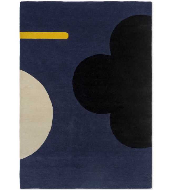Orla Kiely Geo Flower rug Denim 60608120180 Denim