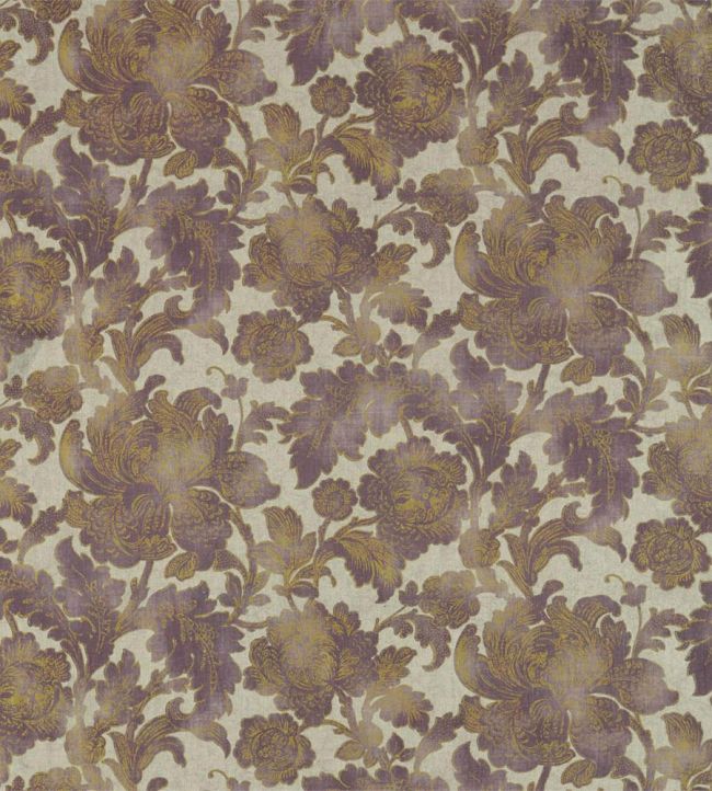 Gilded Damask Fabric by Zoffany Antiquary Linen