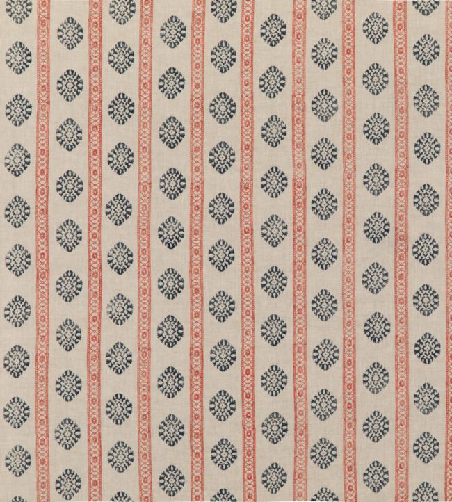 Alma Fabric by GP & J Baker Red/Indigo