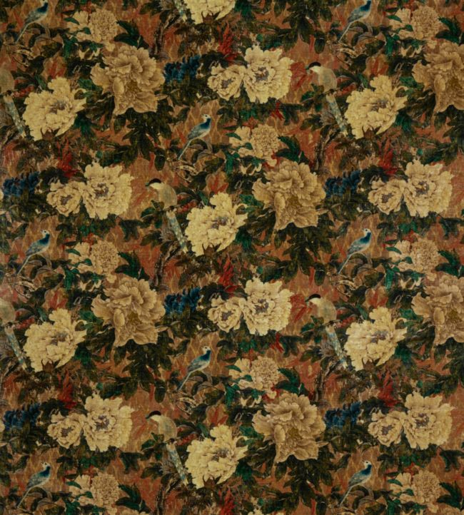Oriental Garden Fabric by GP & J Baker Jewel