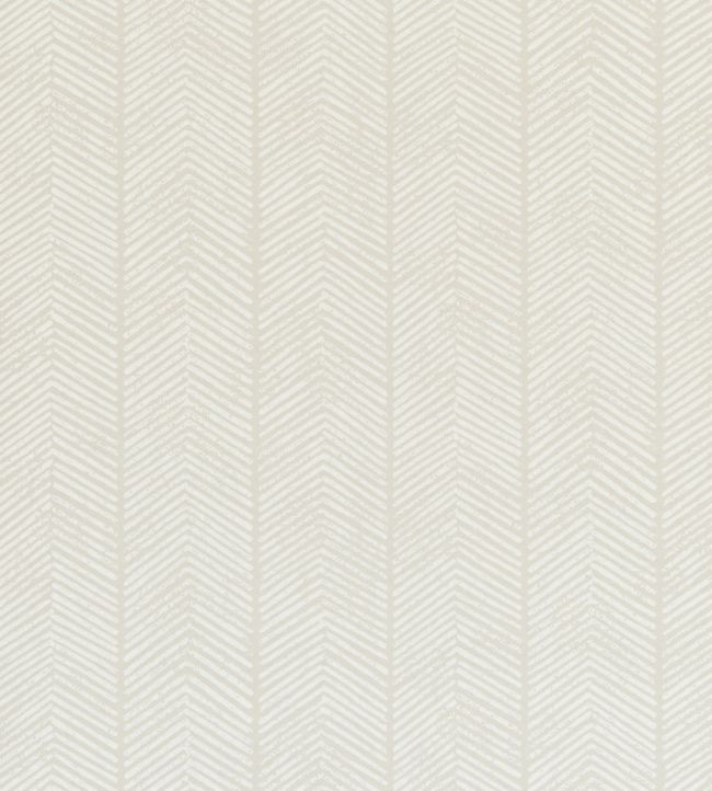 Herringbone Wallpaper by GP & J Baker Stone