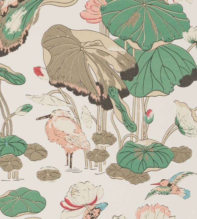 Nympheus Wallpaper by GP & J Baker in Soft Blush | Jane Clayton