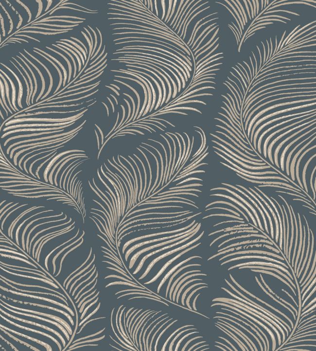 Grace Wallpaper by Sandberg Midnight Blue