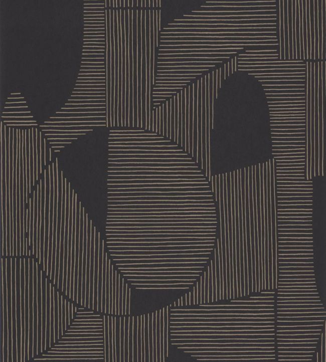 Graphique Wallpaper by Casadeco Noir / Taupe