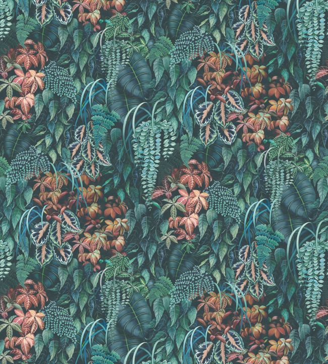 Green Wall Wallpaper in 1 by Osborne & Little Jane Clayton