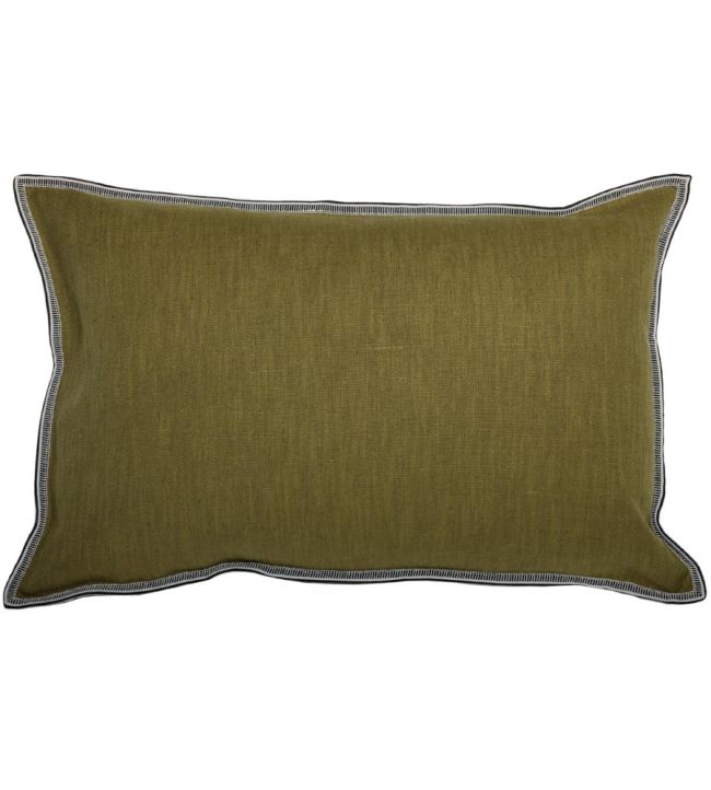 Guethary Cushion 30 x 50cm by Casamance Olive