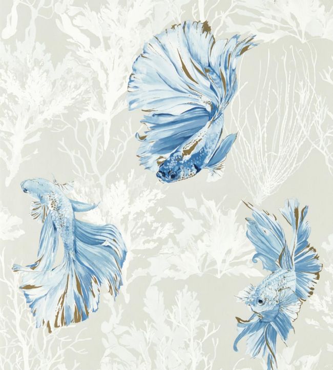 Halfmoon Wallpaper by Harlequin Stillness / Indigo