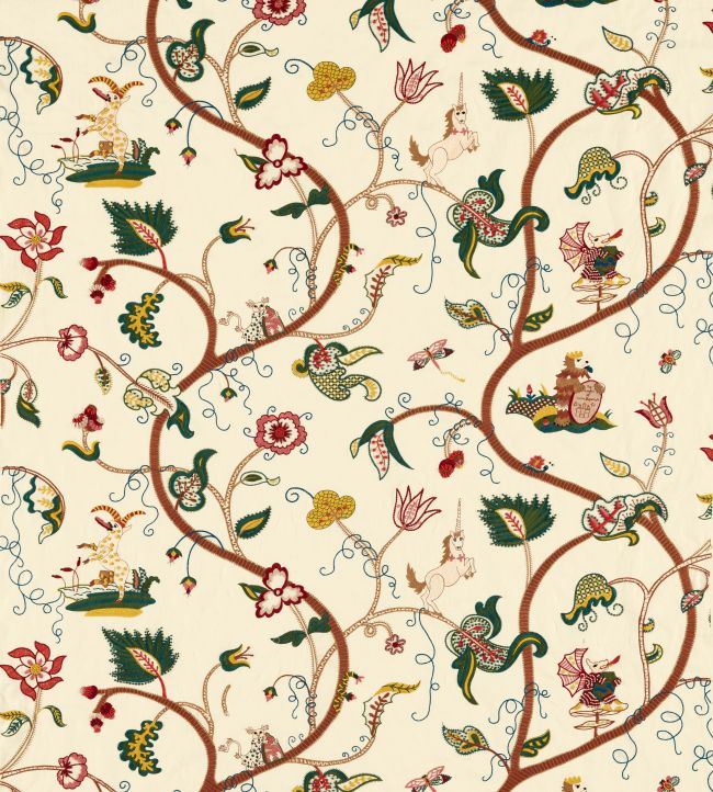 Hampton Embroidery Fabric in Tapestry by Zoffany Jane Clayton