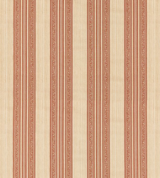 Hanover Stripe Fabric by Zoffany Amber