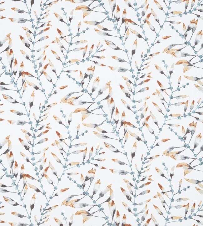 Chaconia Fabric by Harlequin Amber/Slate