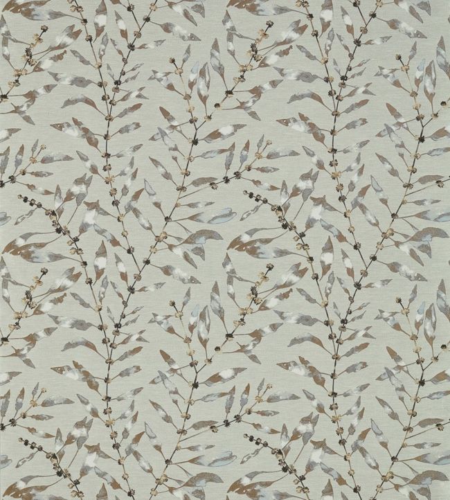 Chaconia Fabric by Harlequin Brass/Ink