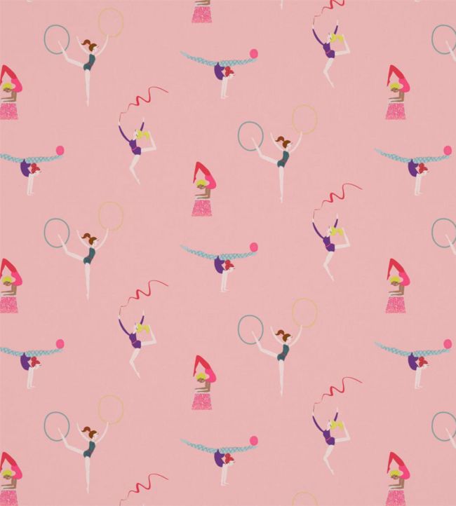 Balancing Act Fabric by Harlequin Blossom/Raspberry/Grape
