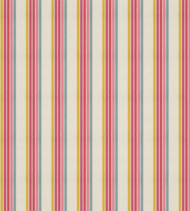 Helter Skelter Stripe Fabric by Harlequin Cherry/Blossom/Pineapple/Sky