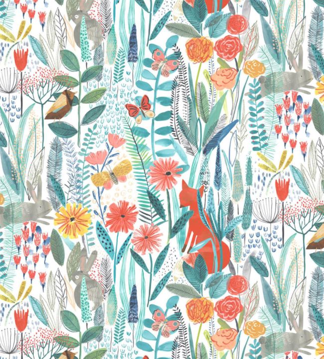 Hide and Seek Wallpaper by Harlequin Poppy/Marine/Ochre