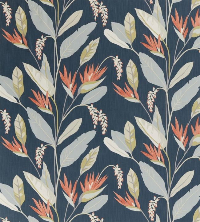 Llenya Fabric by Harlequin Ink/Coral/Pebble