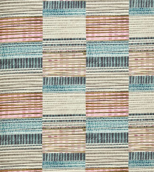 Benirras Fabric by Harlequin Marine/Cerise/Pebble