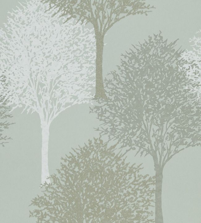 Entice Wallpaper by Harlequin in Silver Sparkle/Steel Blue Jane Clayton