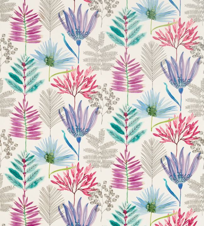 Yasuni Fabric by Harlequin Cerise/Lagoon