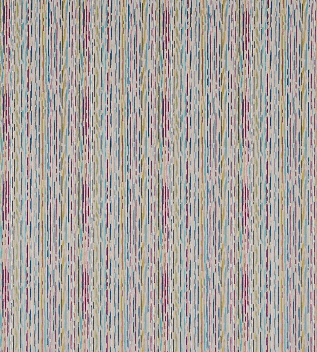 Nuru Fabric by Harlequin Contract Aqua/Magenta/Cream