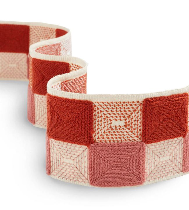 Hatchett Braid Trimming by James Hare Pink/Orange