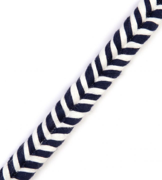 Helter Skelter Piping Trimming by Christopher Farr Cloth Dark Indigo