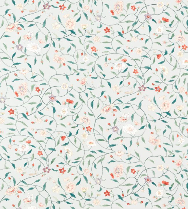 Henrietta's Trail Wallpaper by Zoffany Stockholm Blue