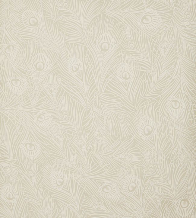 Hera Plume Wallpaper by Liberty Pewter White