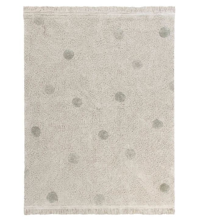 Lorena Canals Hippy Dots Natural rug Olive C-HIDO-OLV Olive