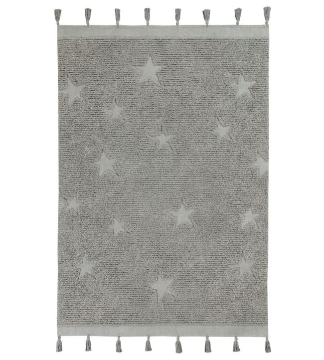 C-HI-ST-GREY-Hippy Stars-Rugs-Grey Grey