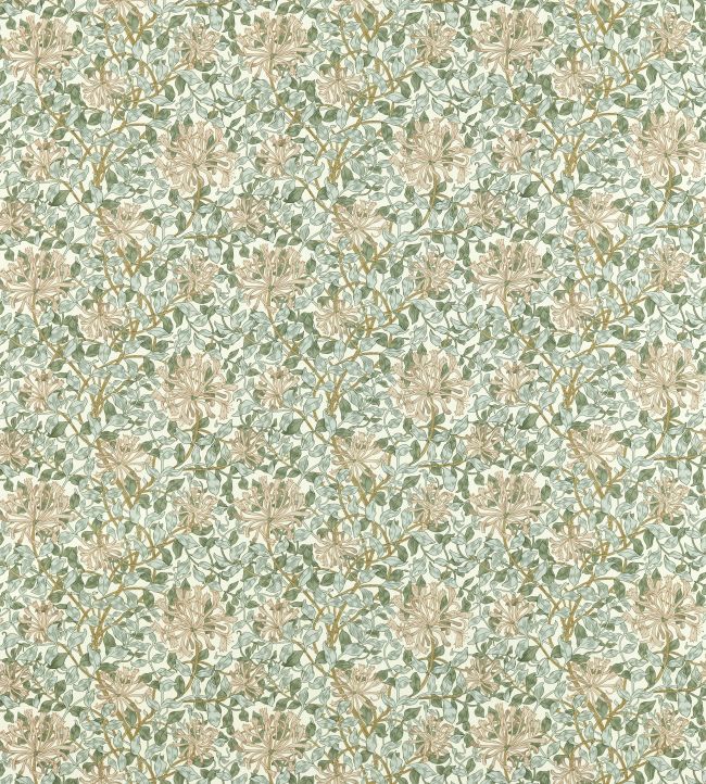 Honeysuckle Outdoor Fabric by Morris & Co Sage/Clay
