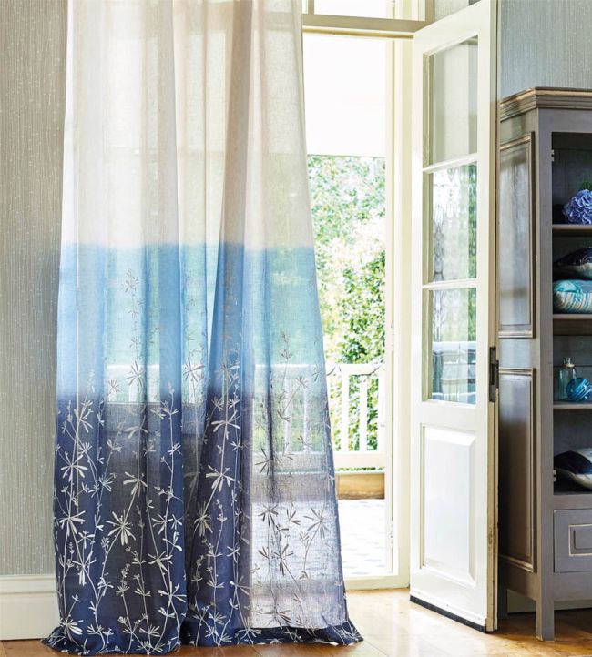 Hortelano Fabric by Harlequin in Midnight/Pewter Jane Clayton