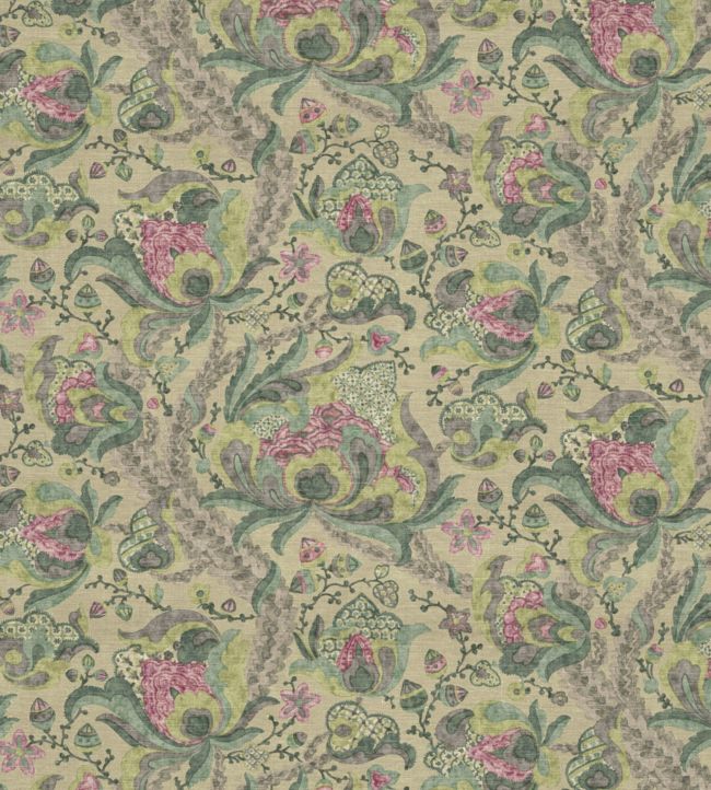 Houghton Fabric by Warwick Verdigris