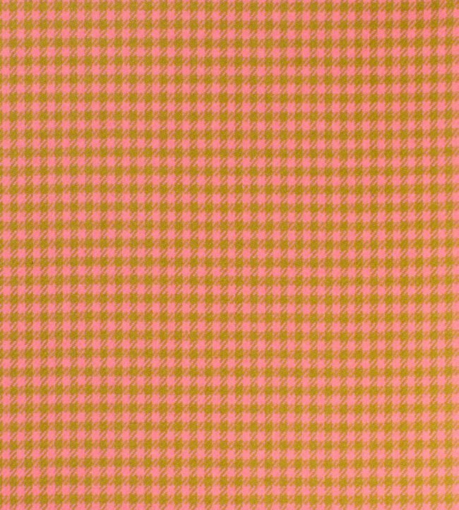 Houndstooth Fabric by Johnstons of Elgin Pink