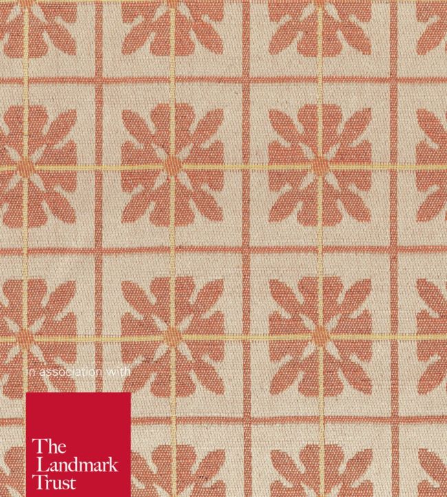 Peake's Check Fabric by Ian Mankin Russet