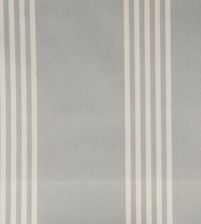 Oxford Stripe Fabric by Ian Mankin Grey