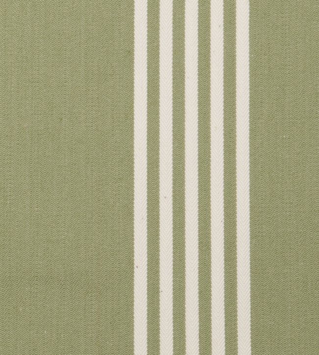 Oxford Stripe Fabric by Ian Mankin Sage
