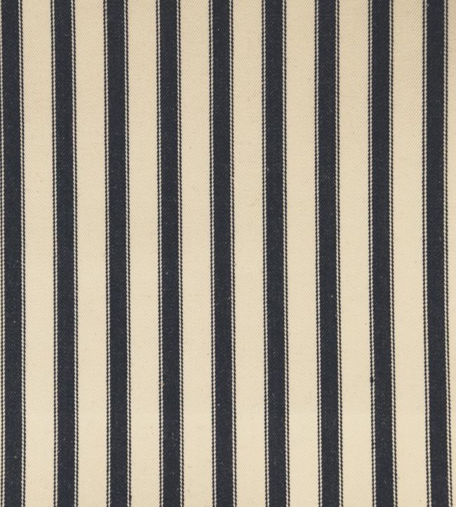 Ticking 2 Fabric by Ian Mankin Black
