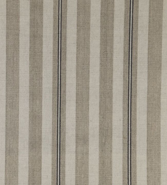 Spencer Stripe 2 Fabric by Ian Mankin Black