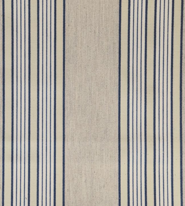 Vintage Stripe 1 Fabric by Ian Mankin Navy