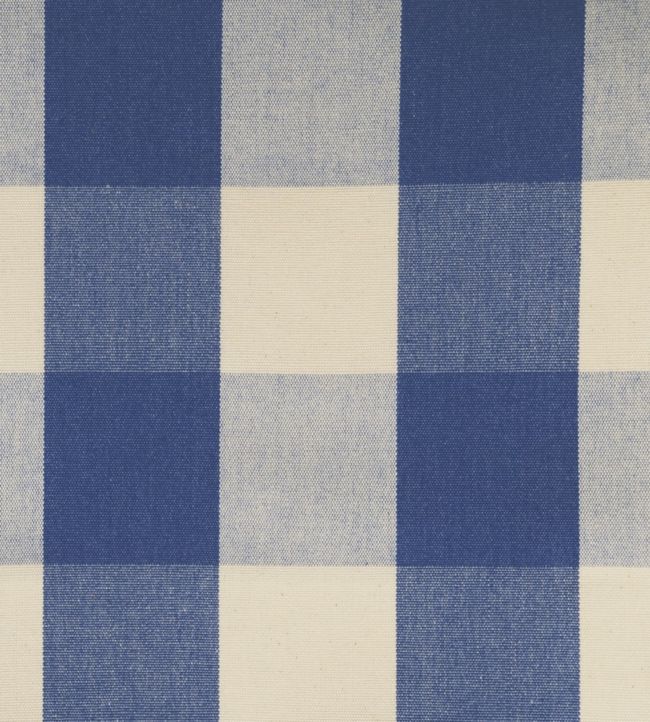 Avon Check Fabric by Ian Mankin Indigo