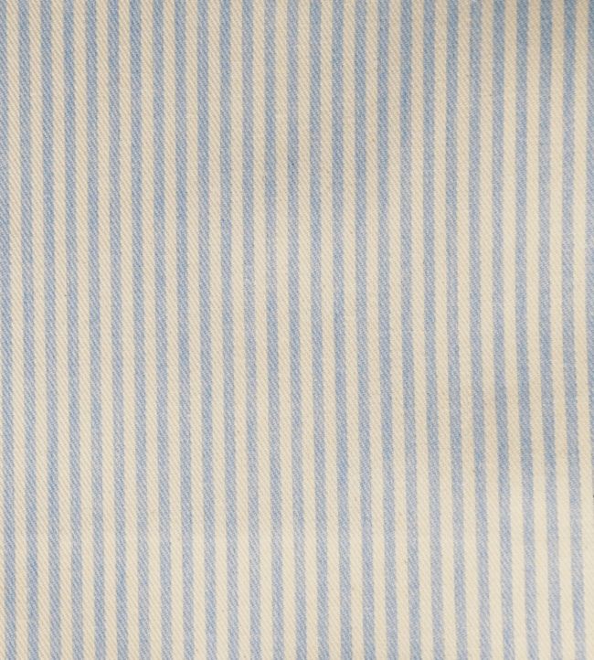 Candy Stripe Fabric by Ian Mankin Bluebell