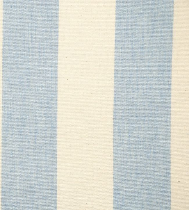 Devon Stripe Fabric by Ian Mankin Bluebell