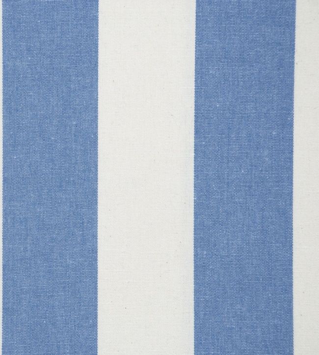Devon Stripe Fabric by Ian Mankin Indigo