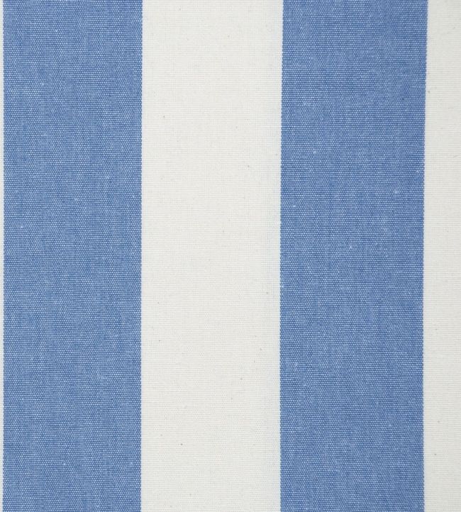 Devon Stripe Fabric by Ian Mankin in Indigo | Jane Clayton