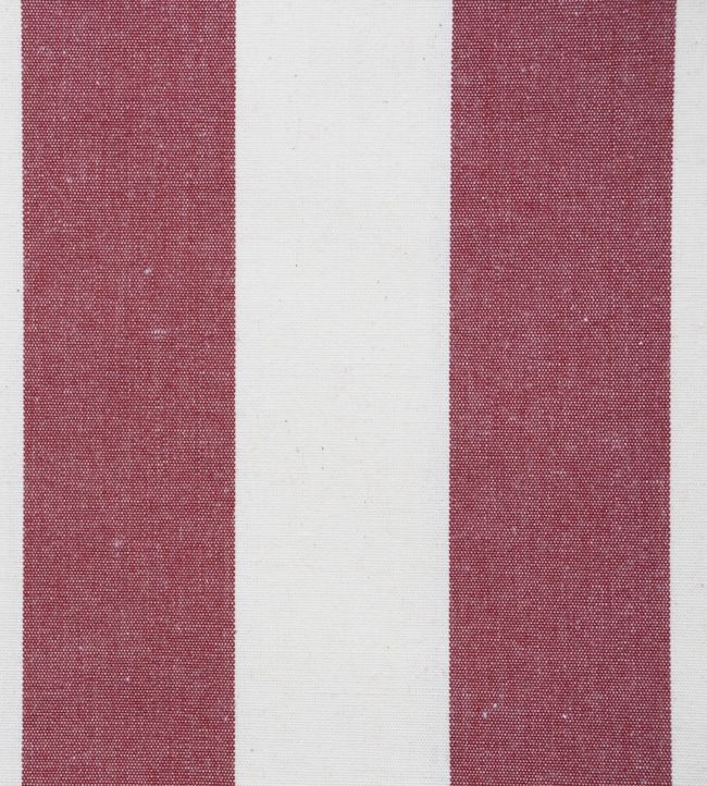 Devon Stripe Fabric by Ian Mankin Peony