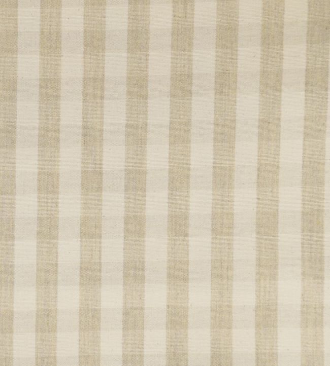 Suffolk Check Small Fabric by Ian Mankin Cream