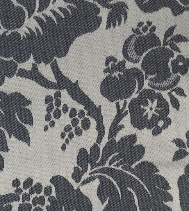 Wildflower Fabric by Ian Mankin Charcoal