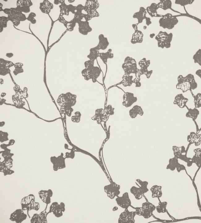 Kew Baltic Wallpaper by Ian Mankin in Grey Jane Clayton